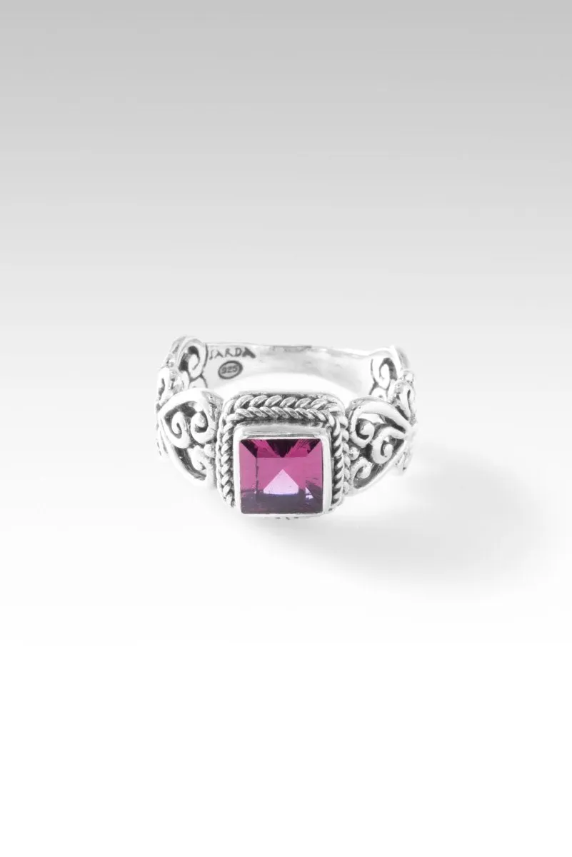 Faithful Devotion Ring™ in Malawi Pink Color Change Garnet
