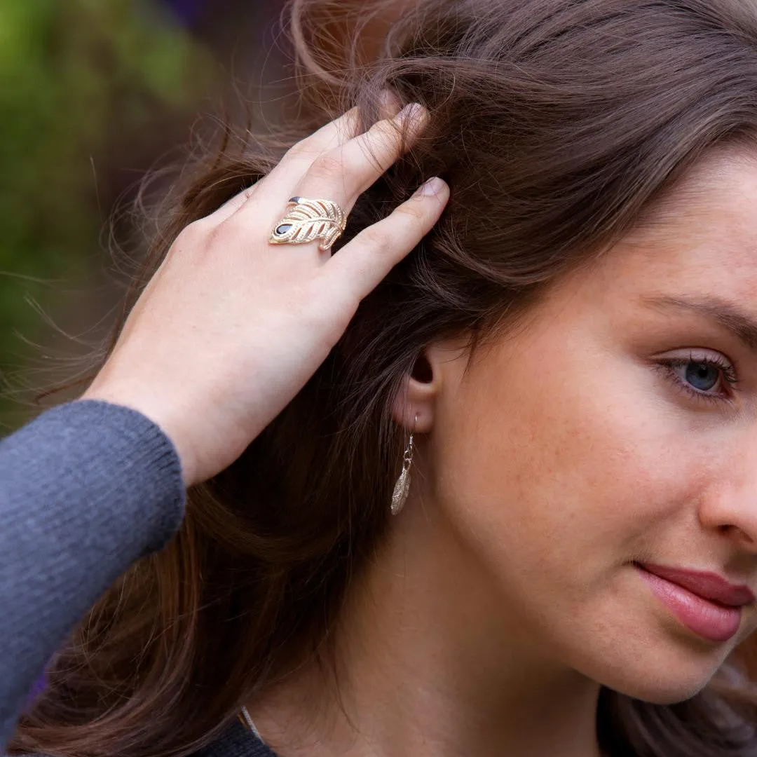 Feather Earrings | Silver