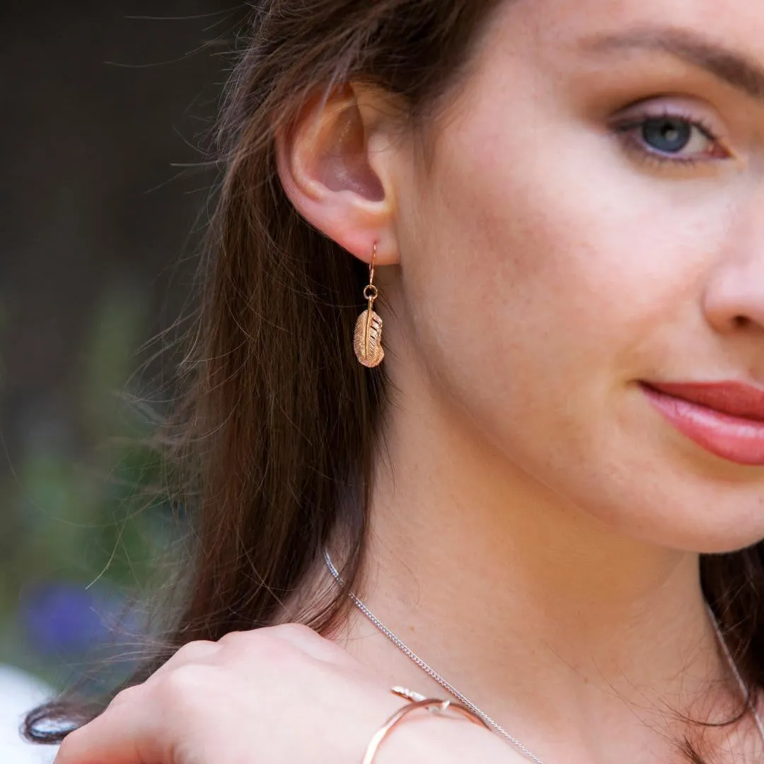 Feather Earrings | Silver