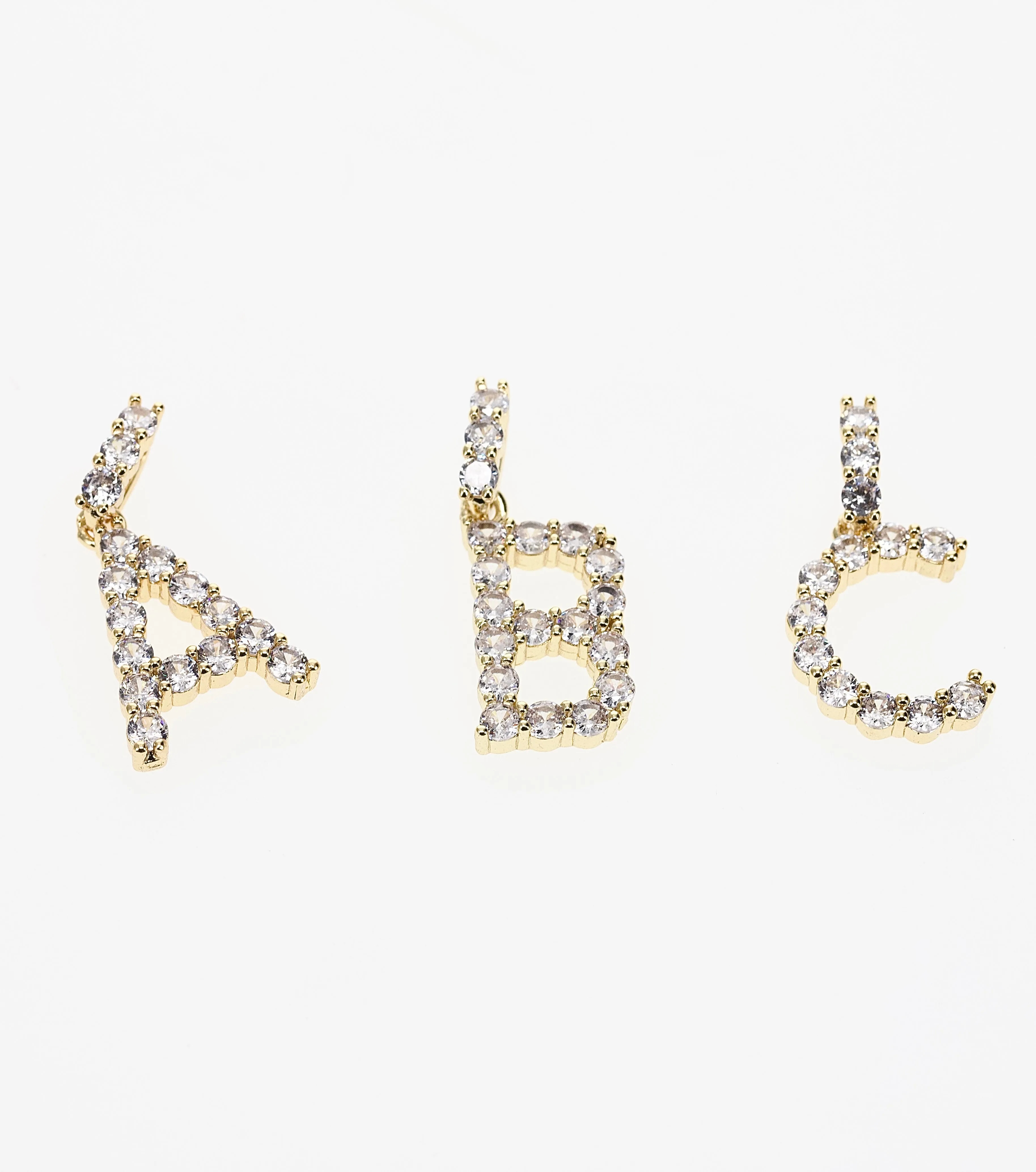 FROSTY INITIAL Y2K NECKLACE