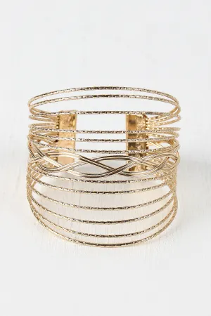 Fused Bangle Cuff Bracelet