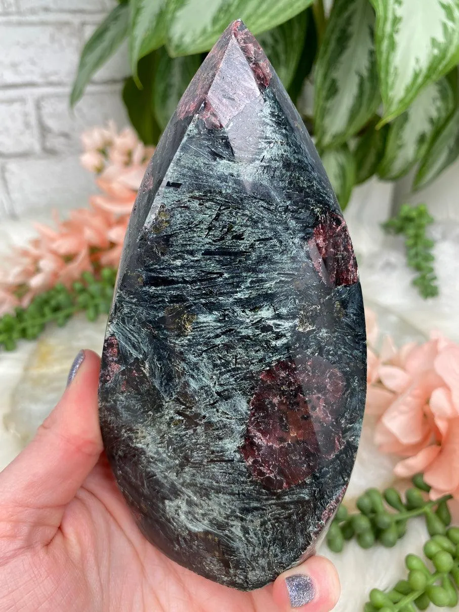 Garnet Fuchsite Flames