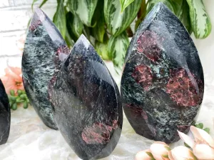 Garnet Fuchsite Flames