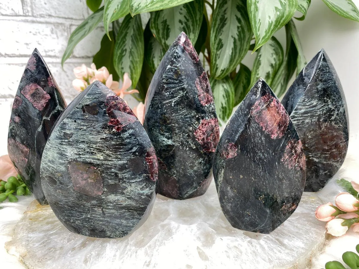 Garnet Fuchsite Flames