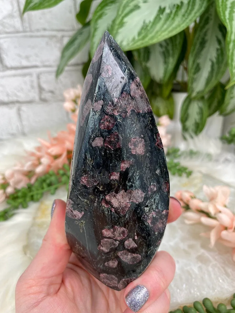 Garnet Fuchsite Flames