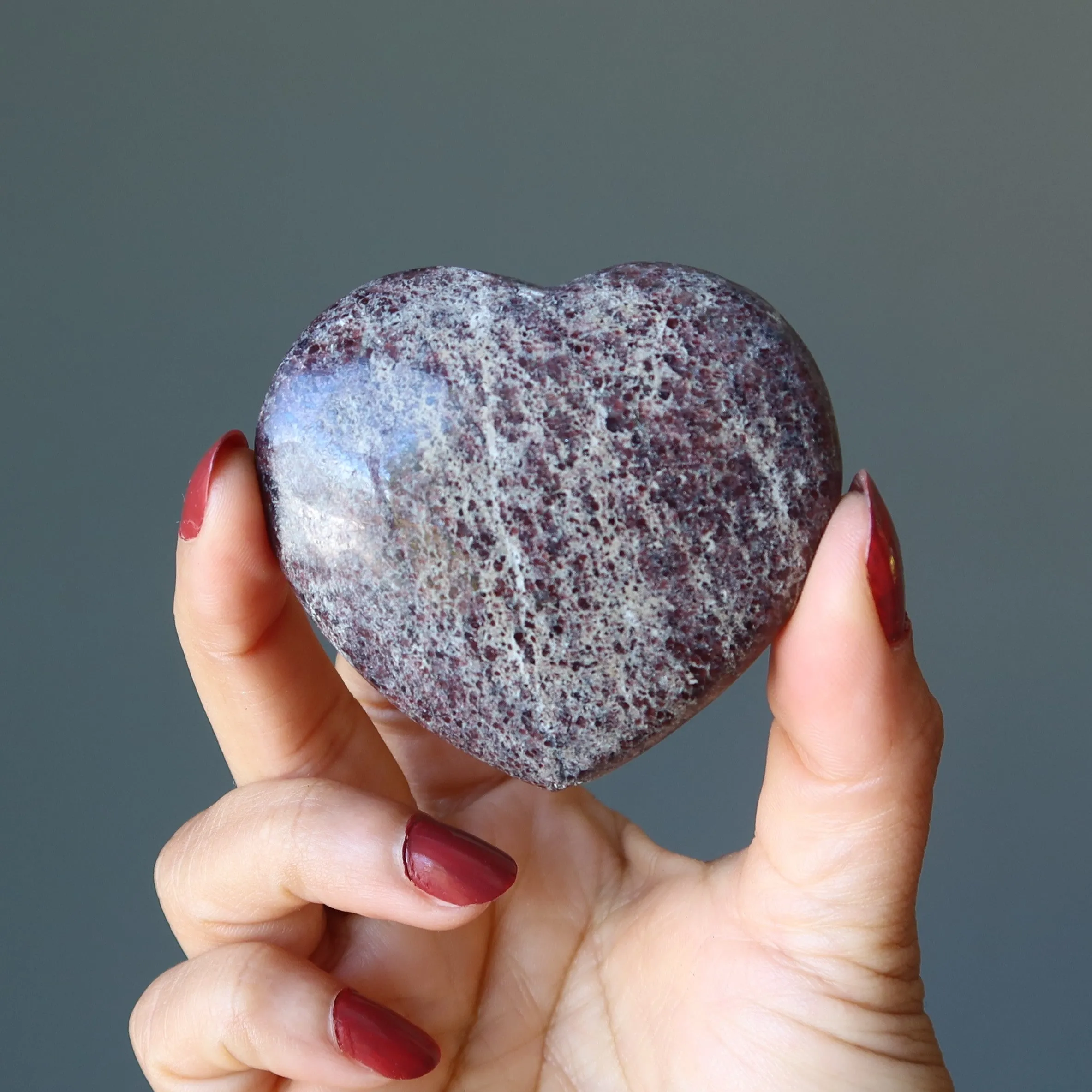 Garnet Heart Strength Bravery Red Gemstone