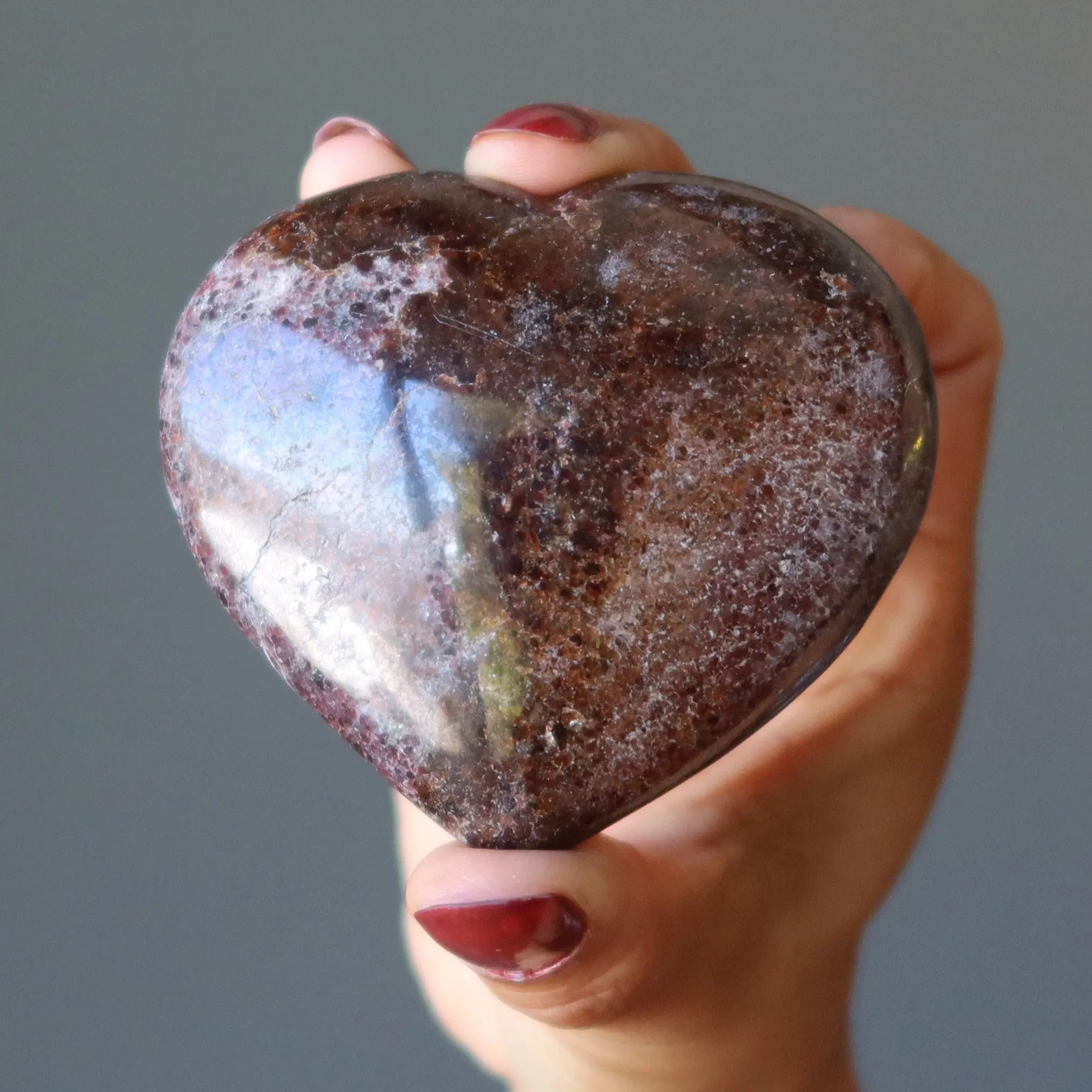 Garnet Heart Strength Bravery Red Gemstone