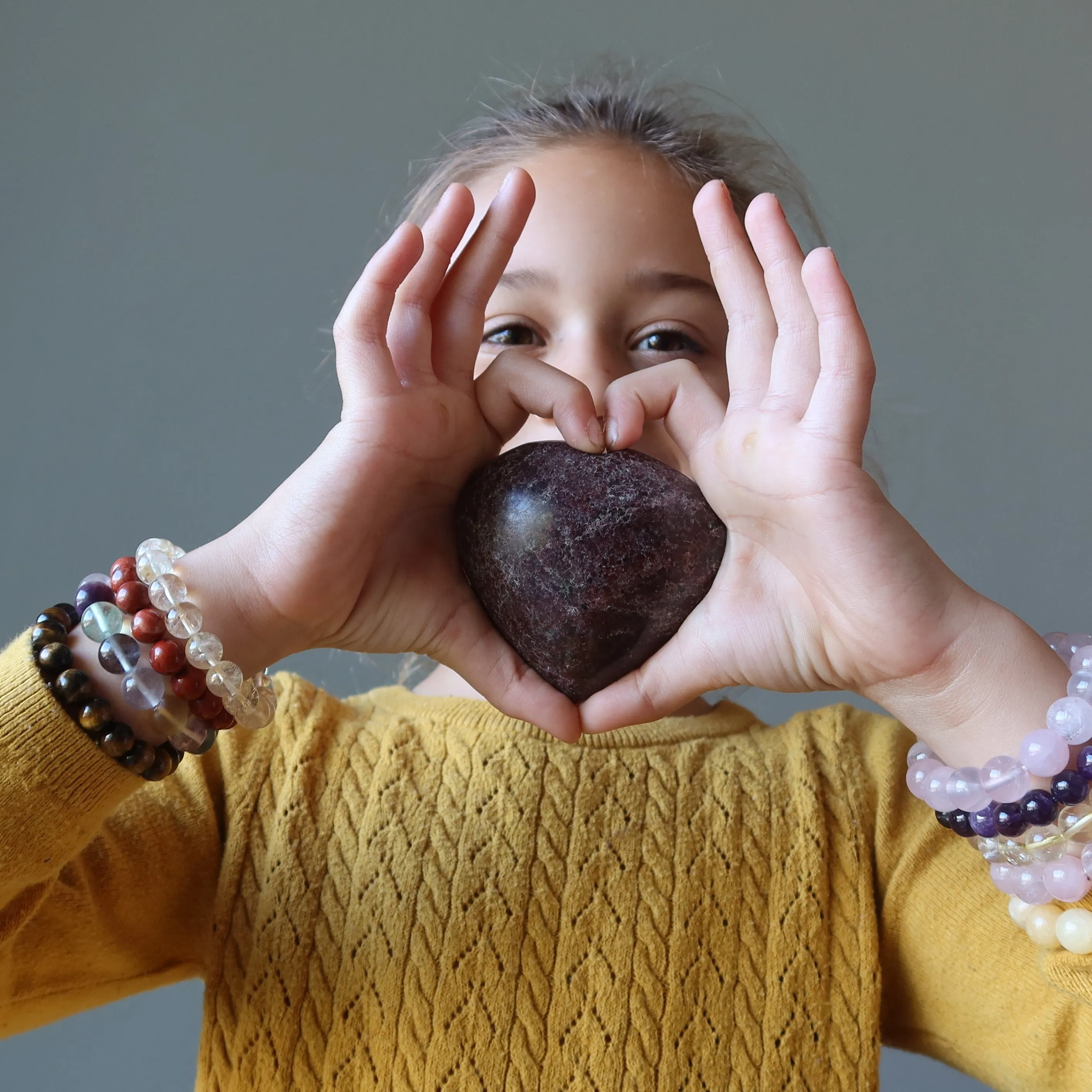 Garnet Heart Strength Bravery Red Gemstone