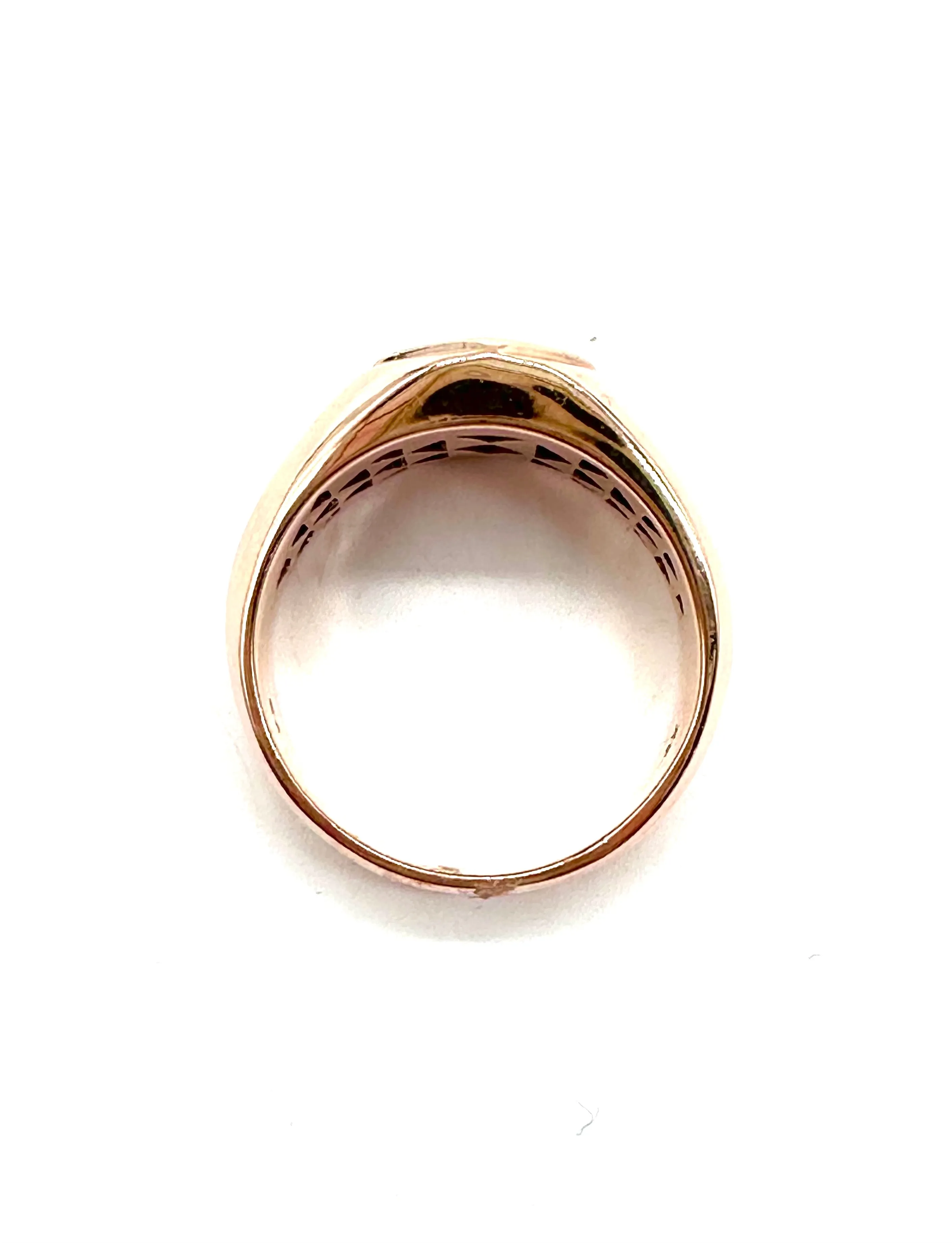 Gents Rose Gold & Diamond Ring