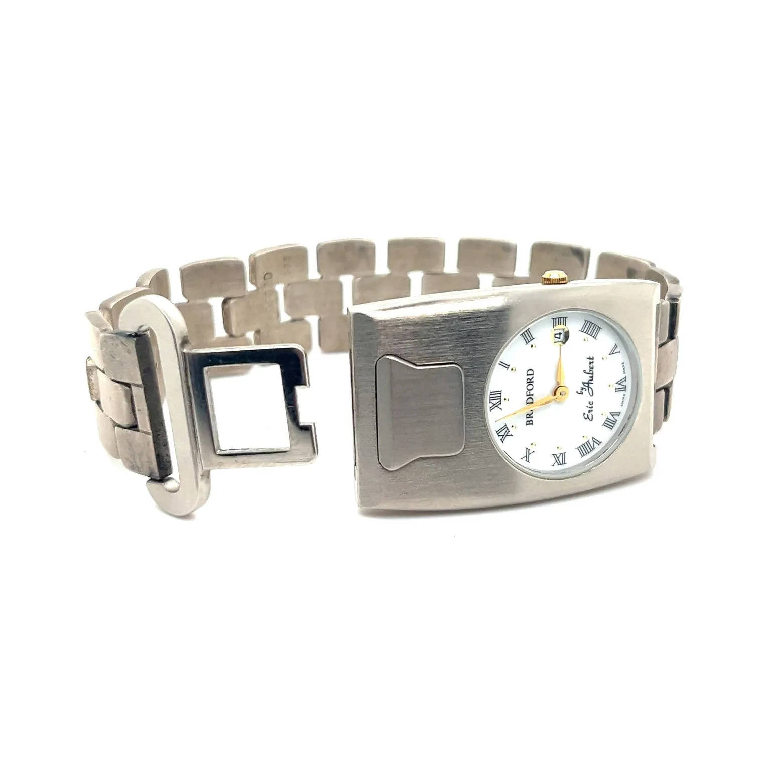 Glenn Bradford Sterling Silver Seatbelt Watch