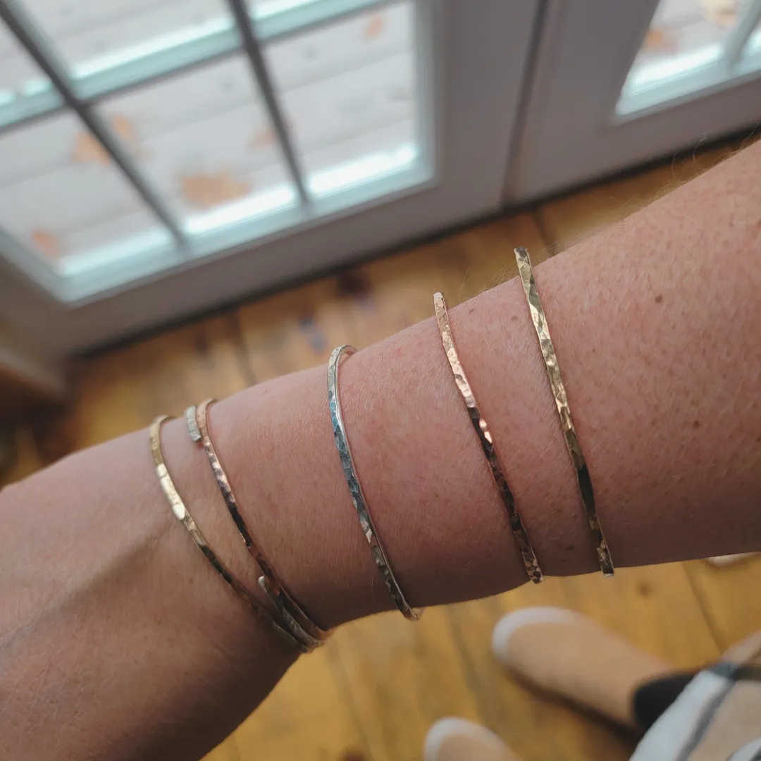 Hammered Gold Cuff