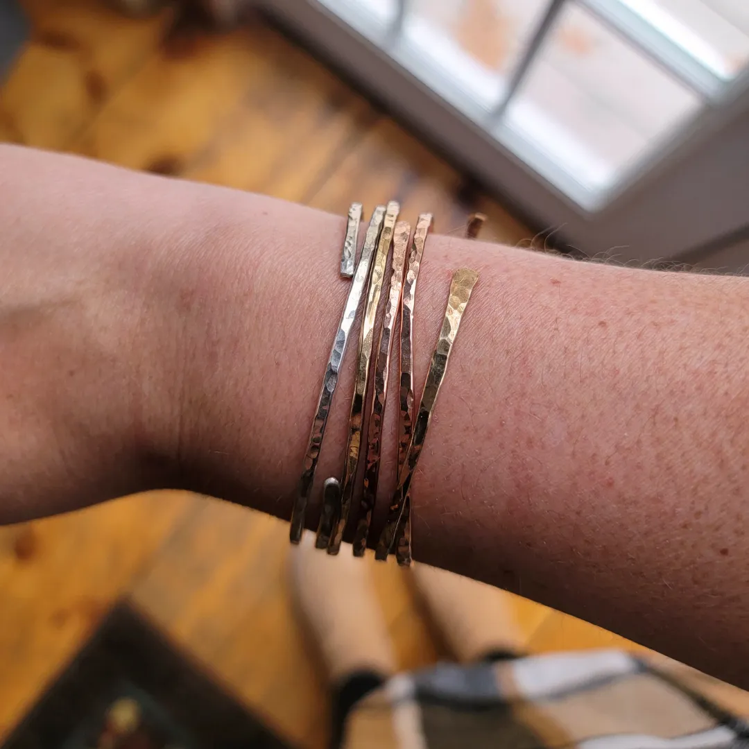 Hammered Gold Cuff