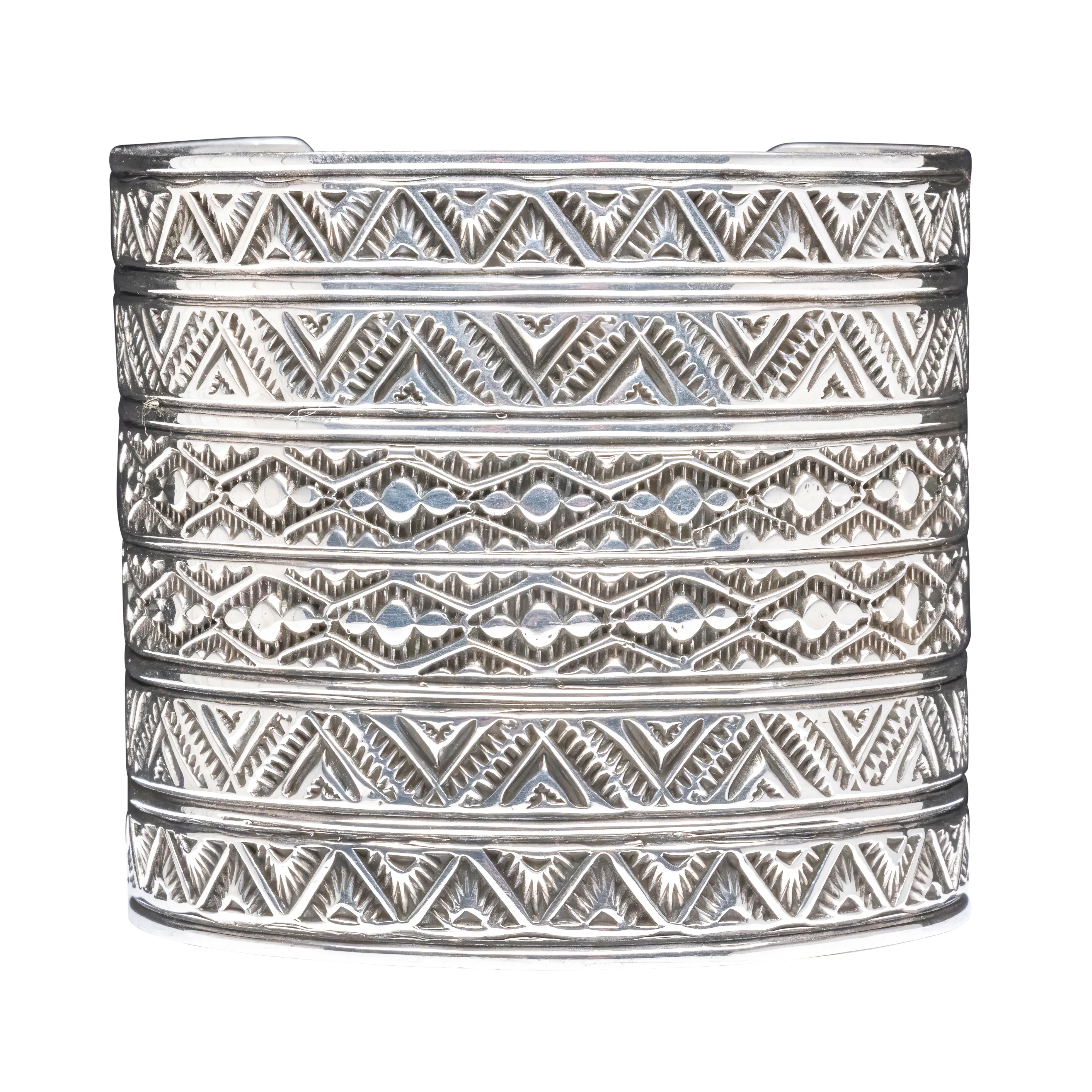 Hand-stamped Silver Cuff | T.O. White