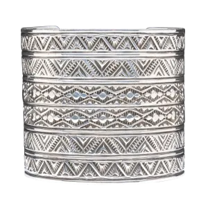 Hand-stamped Silver Cuff | T.O. White