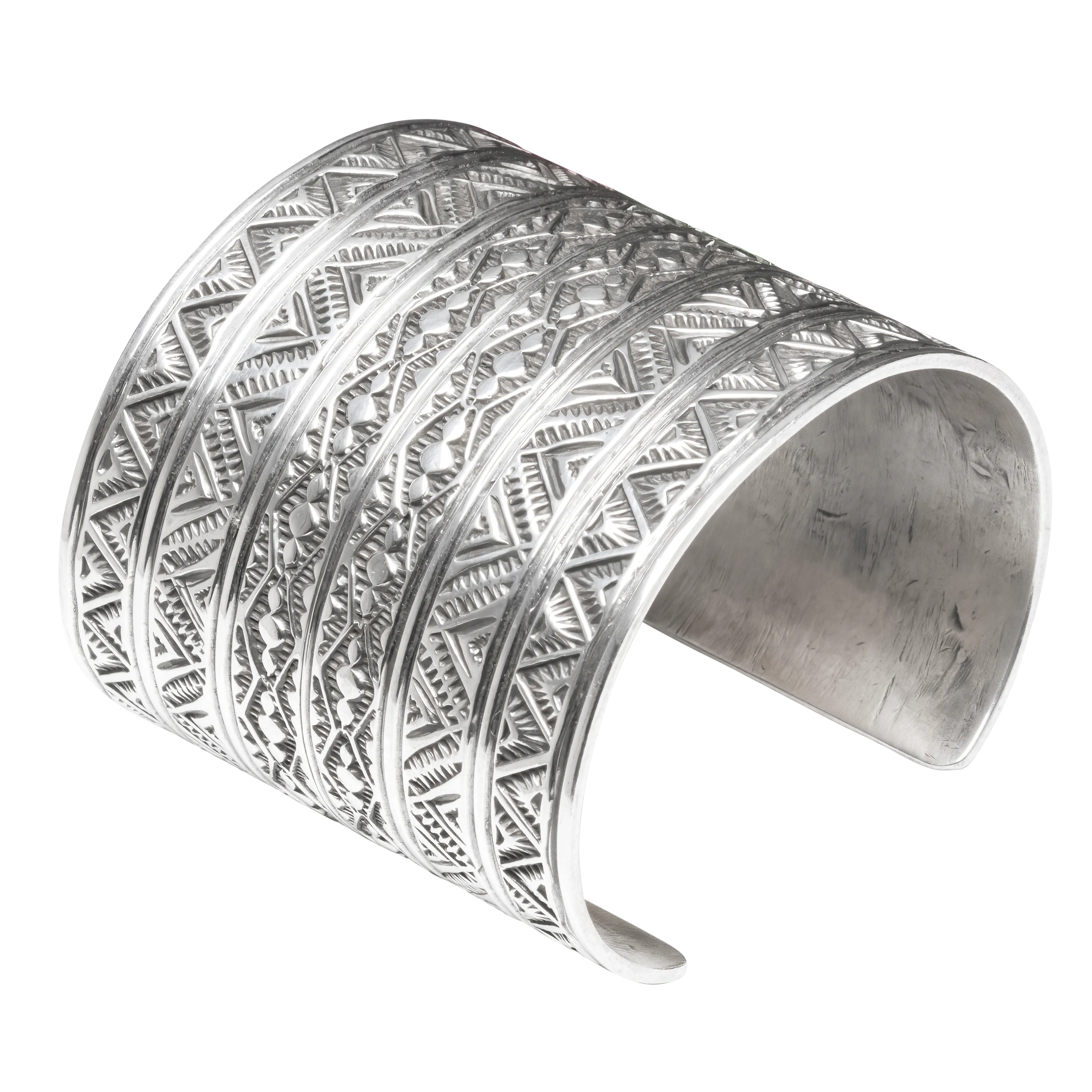 Hand-stamped Silver Cuff | T.O. White