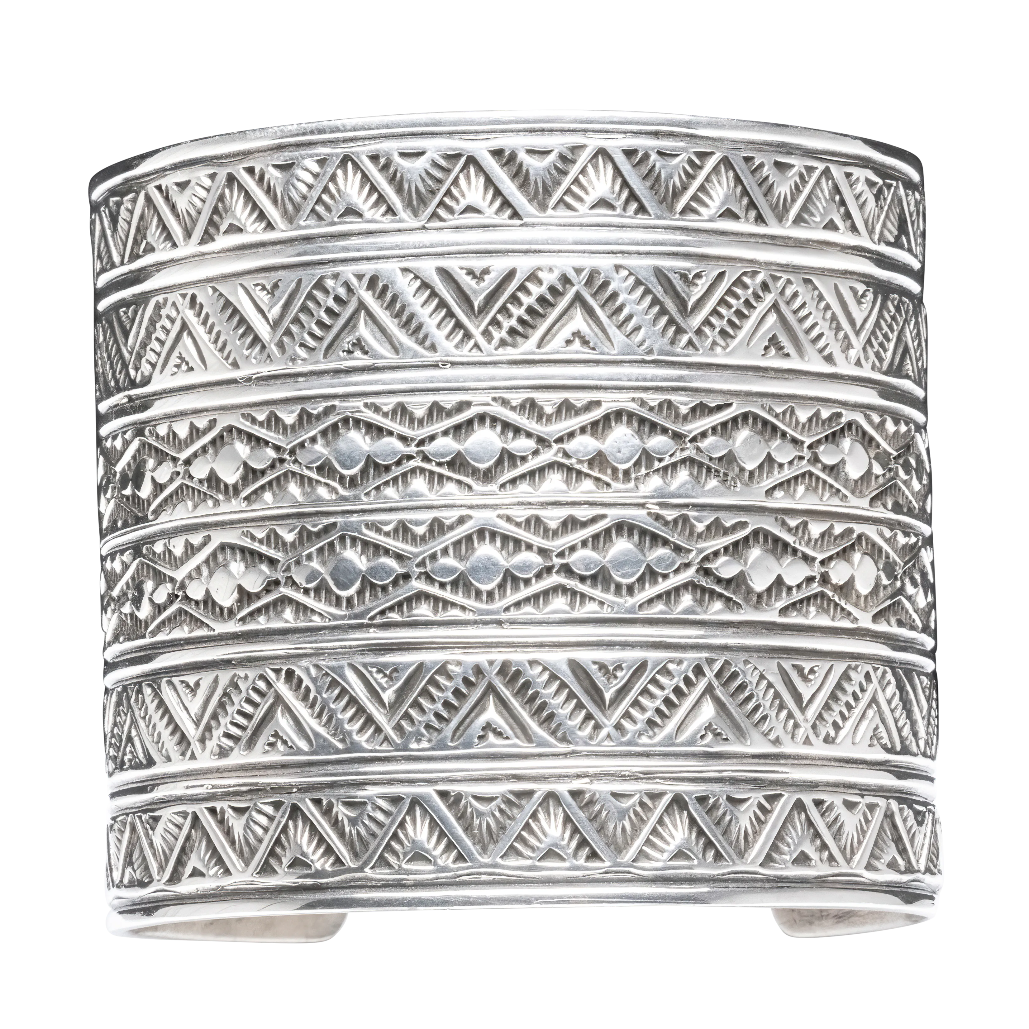 Hand-stamped Silver Cuff | T.O. White