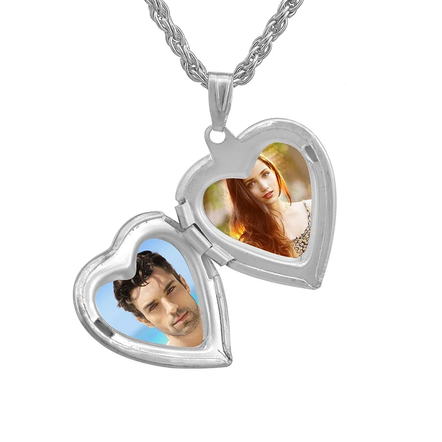 Heart Shaped Openable Photo locket Pendant Jewellery for Women & Men