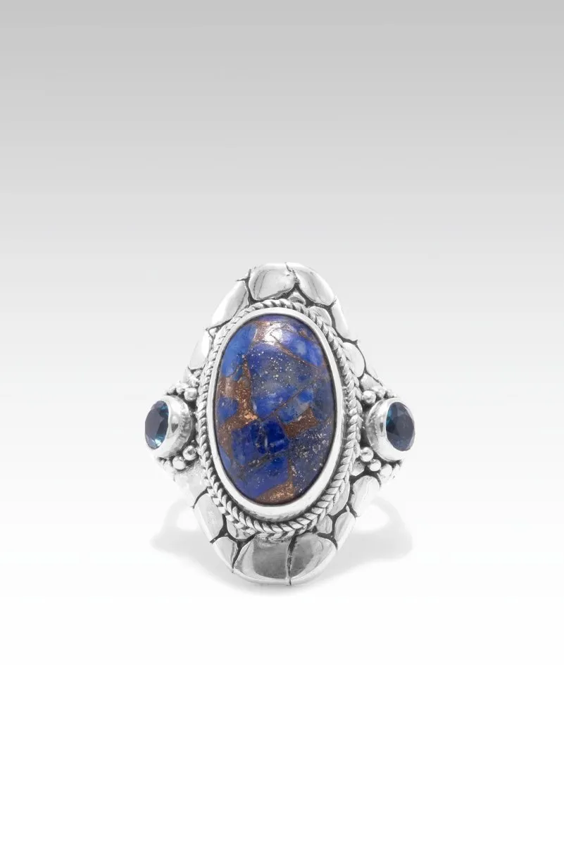 Heavenly Wisdom Ring II™ in Lapis with Bronze Matrix