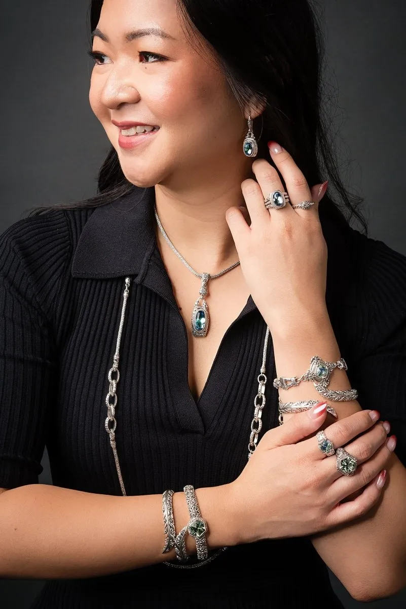 Imperfectly Perfect Bangle™ in Prasiolite