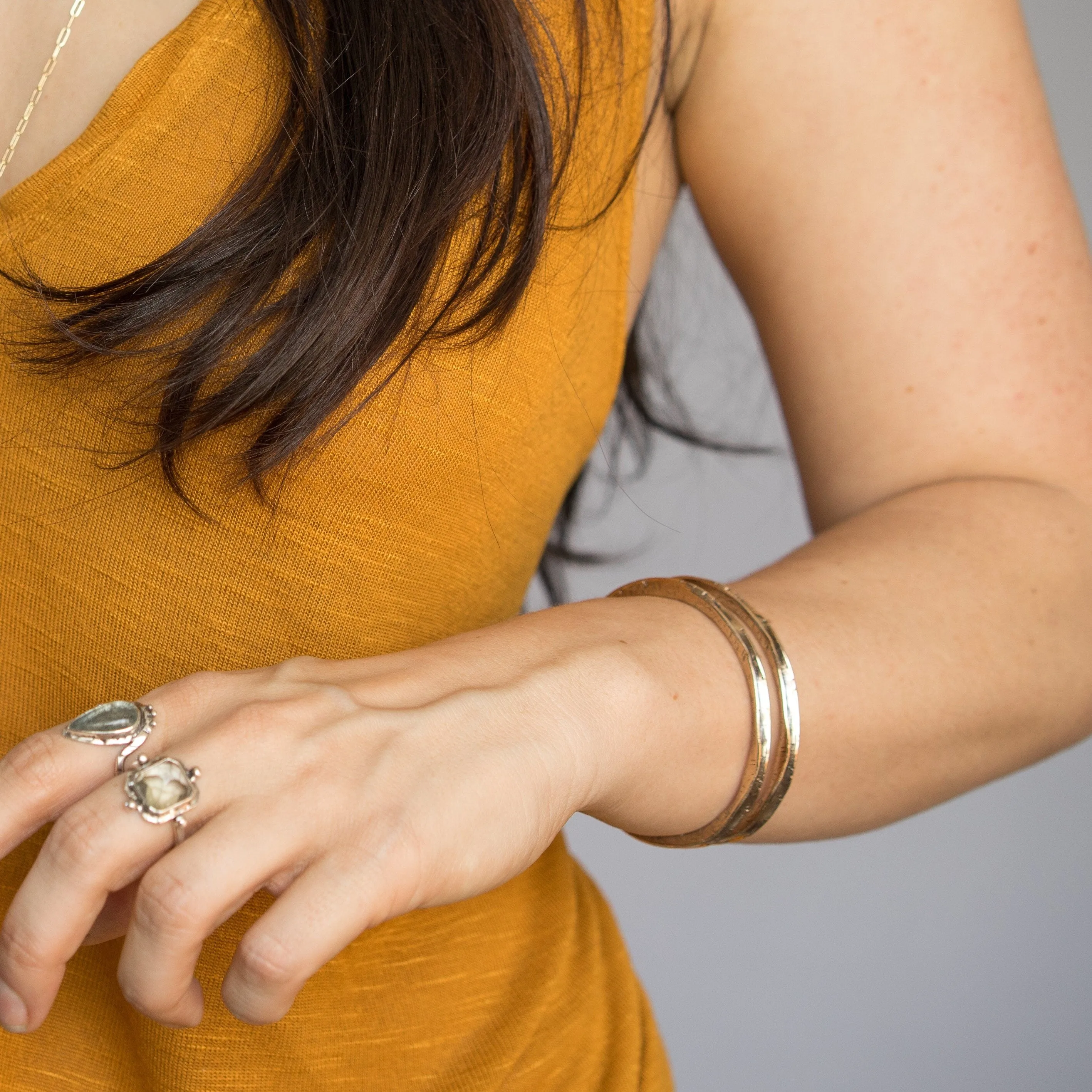 INGRID / Wave Cuff Bracelet