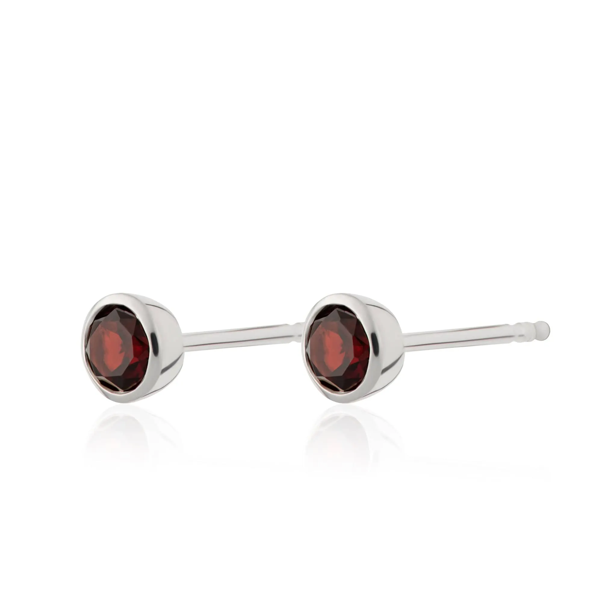 January Birthstone Earrings (Garnet)