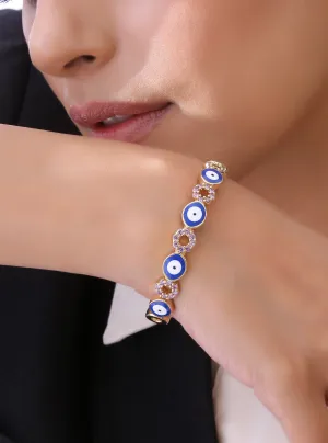 Klissaa Oval Eye Nazar Cuff Bangle