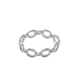 Konstantino Karia Collection Sterling and 18K Gold Cruise Delight Link Bracelet