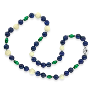 Lapis & Diamond Necklace