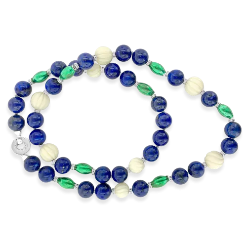 Lapis & Diamond Necklace
