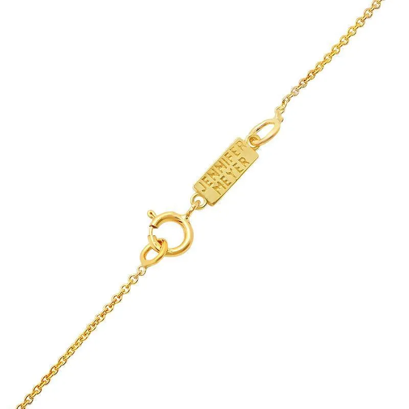 Lapis Inlay Evil Eye Necklace with Diamonds