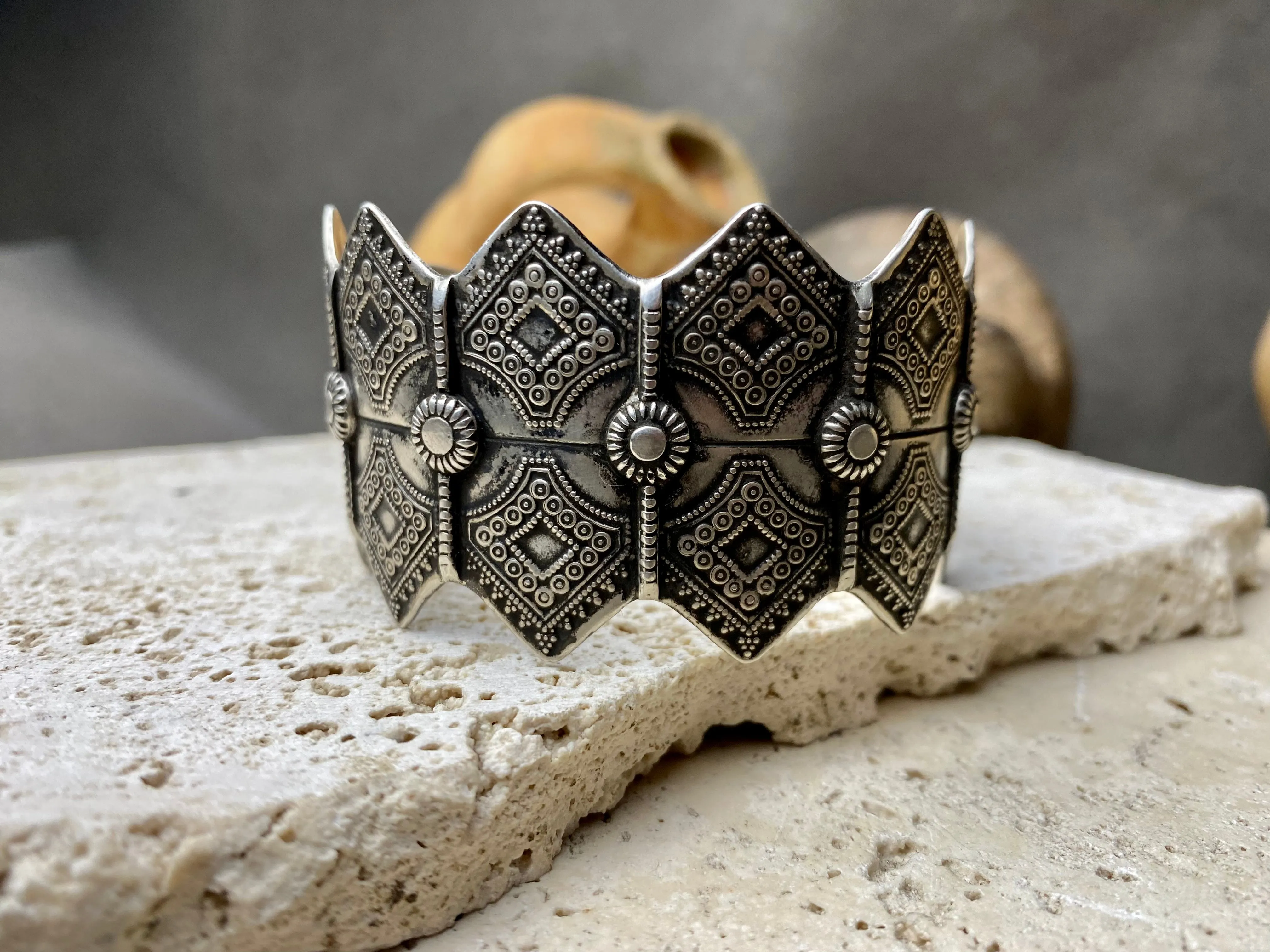 Large Silver Bracelet Cuff