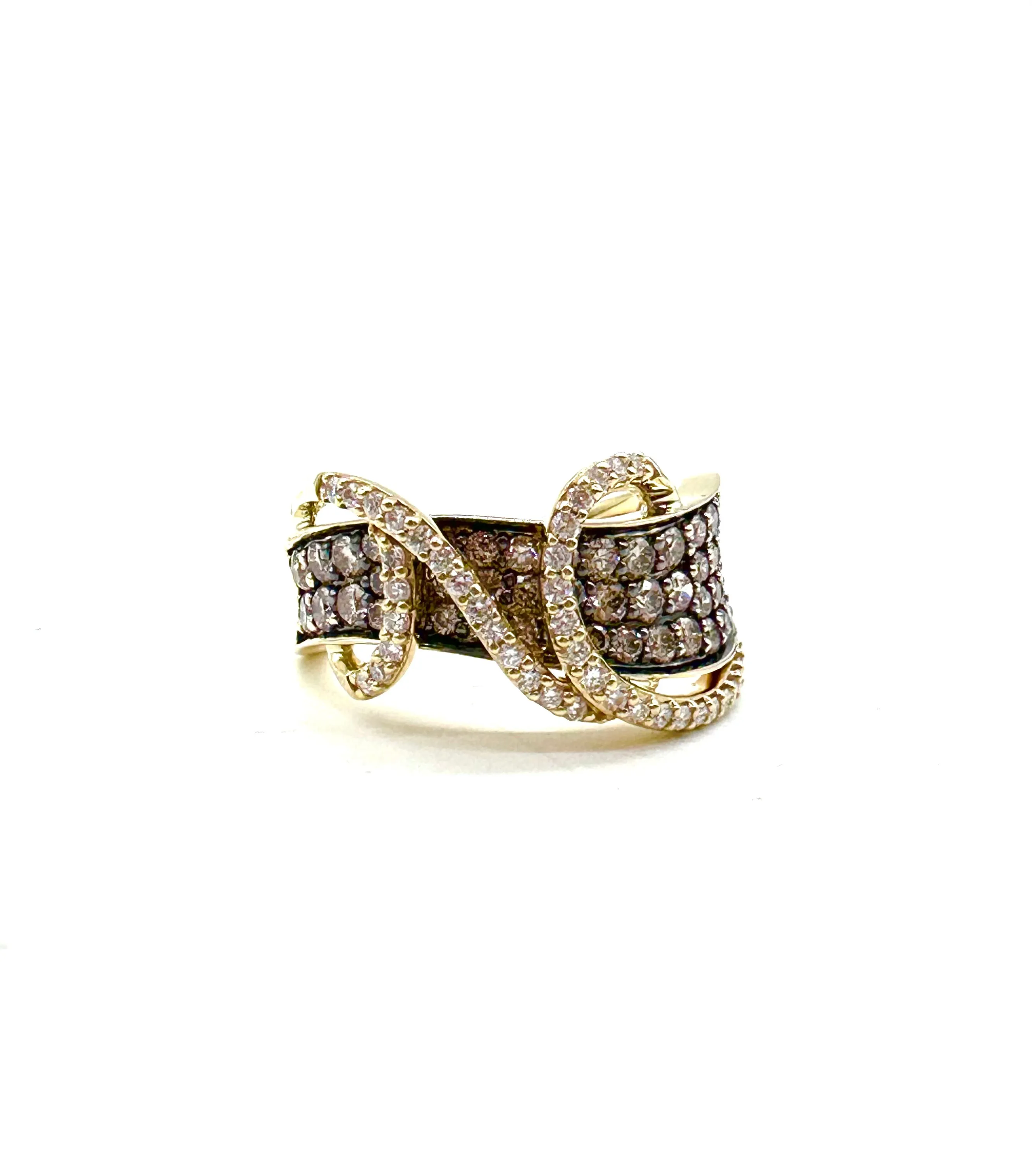 LeVian crossover diamond band