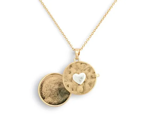 Love you Locket Necklace - Gold