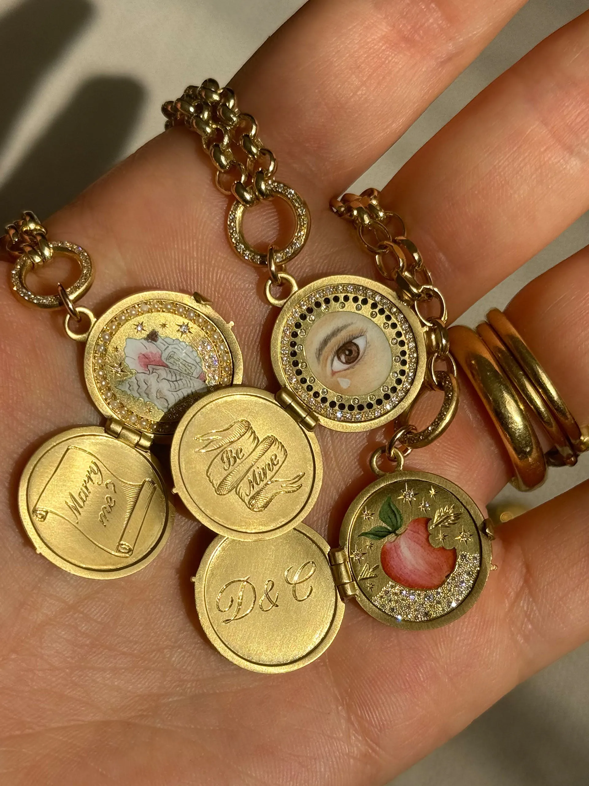 Lover's eye locket