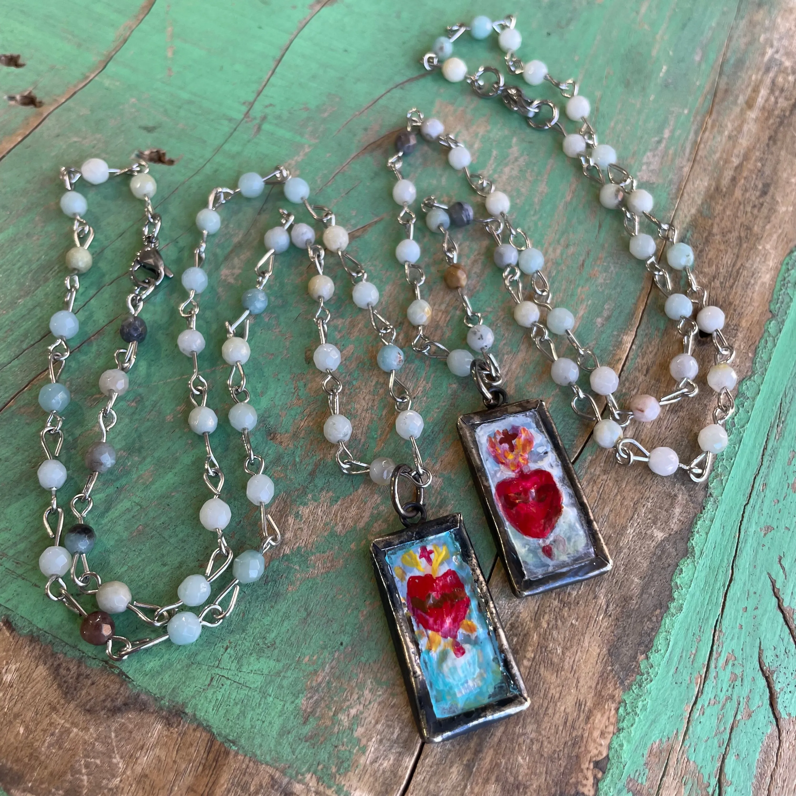Lydia’s Art Rectangular Necklace