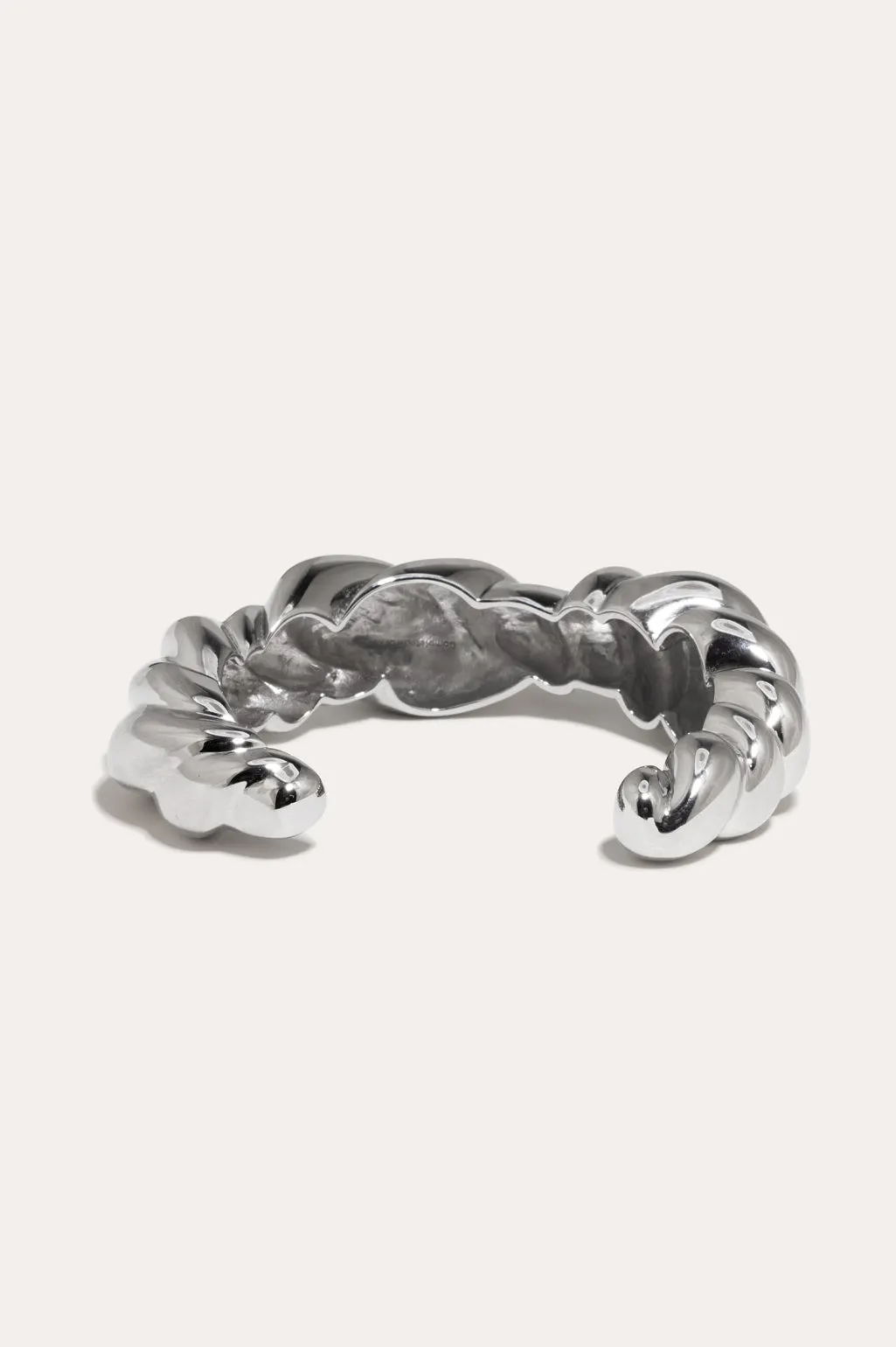Meandering - Rhodium Plated Cuff