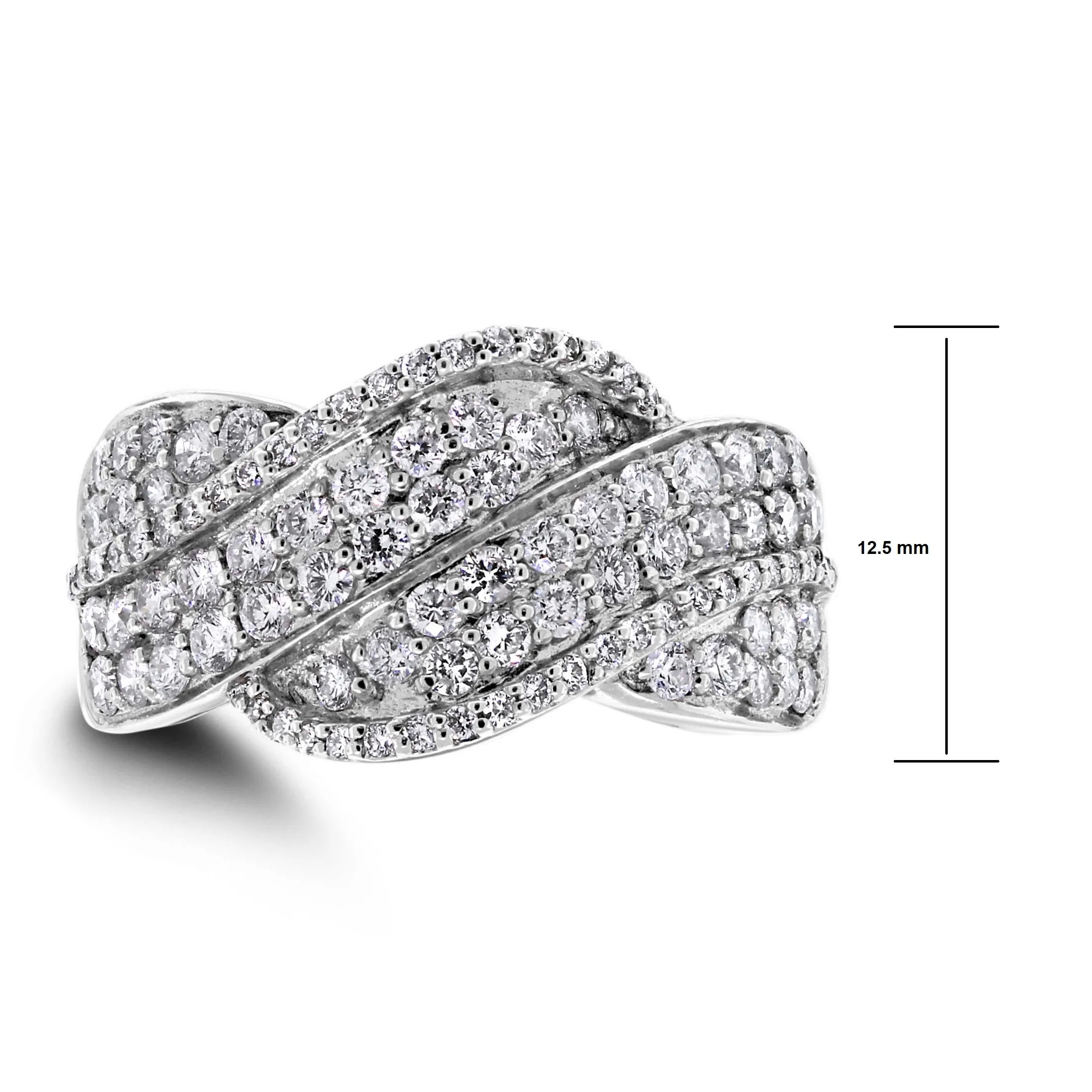 Meera Diamond Band (1.40 ct Diamonds) in White Gold