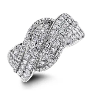 Meera Diamond Band (1.40 ct Diamonds) in White Gold