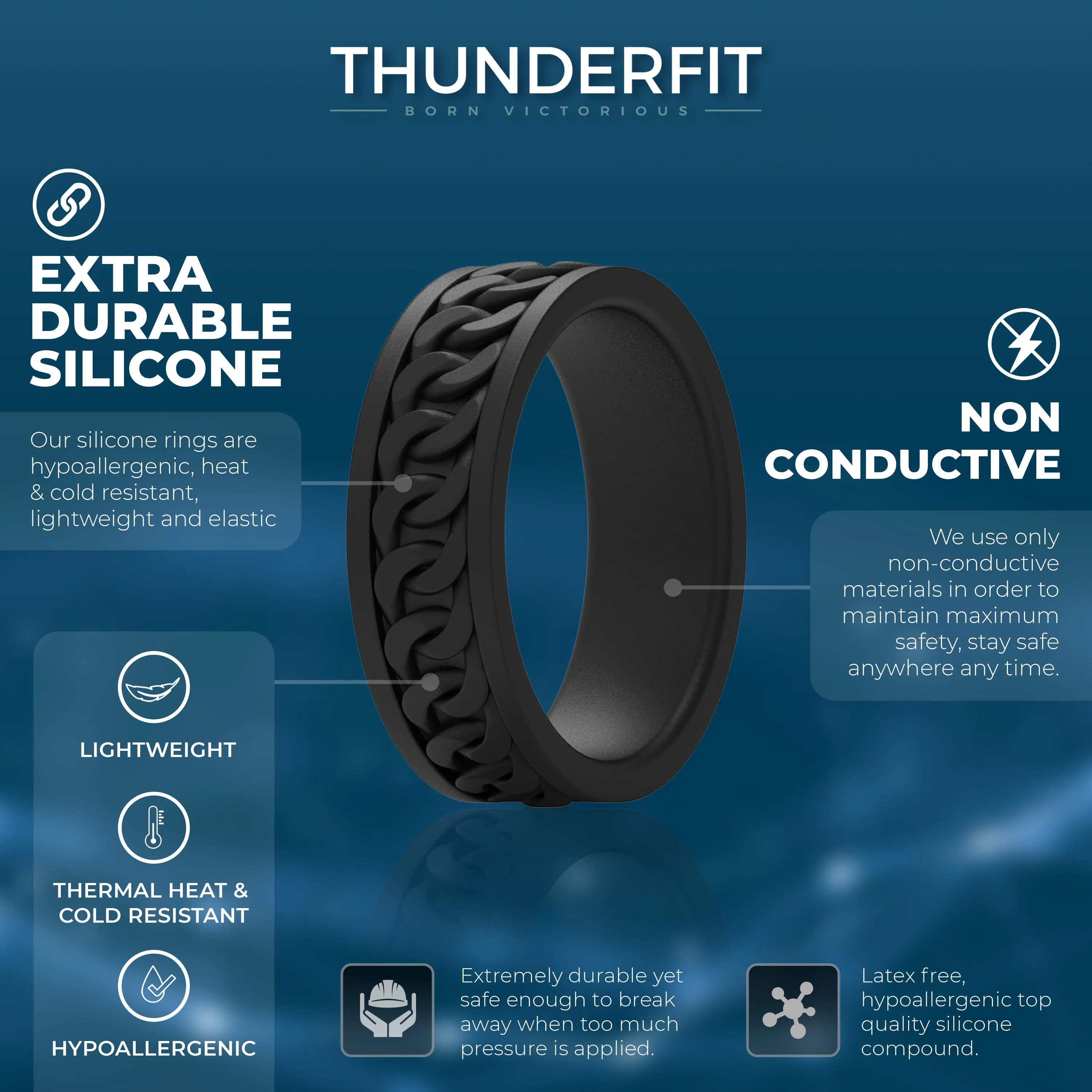 Men's Classic Ignite - Silicone Ring