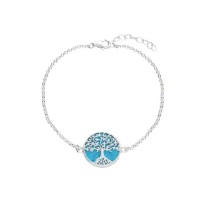 MILENA Bracelet Silver and Turquoise Tree of Life