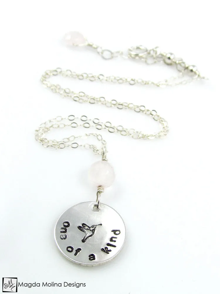 Mini Goddess (children) "one of a kind" Necklace With Quartz Stone