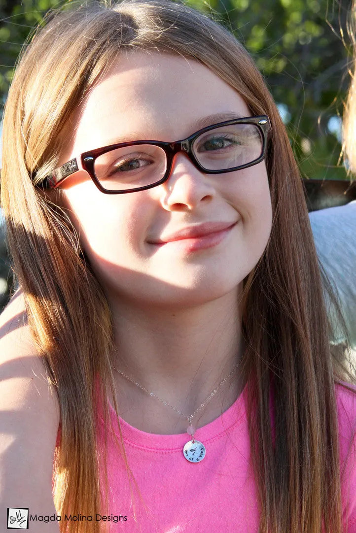 Mini Goddess (children) "one of a kind" Necklace With Quartz Stone