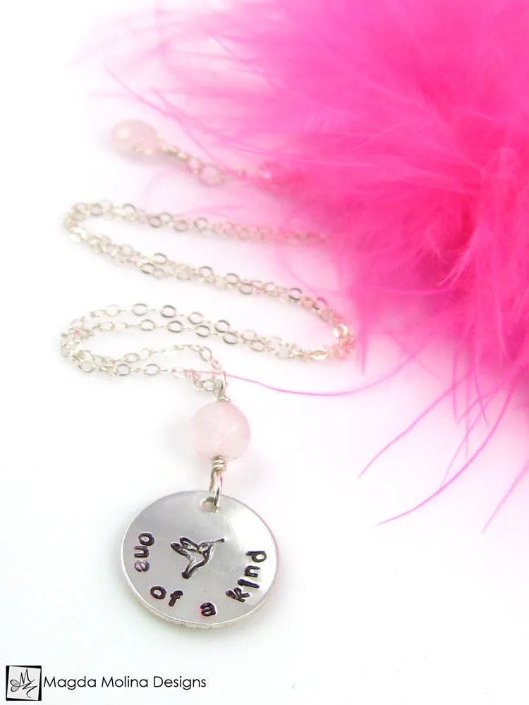 Mini Goddess (children) "one of a kind" Necklace With Quartz Stone
