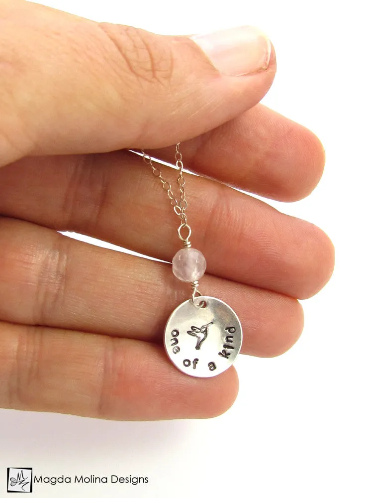 Mini Goddess (children) "one of a kind" Necklace With Quartz Stone