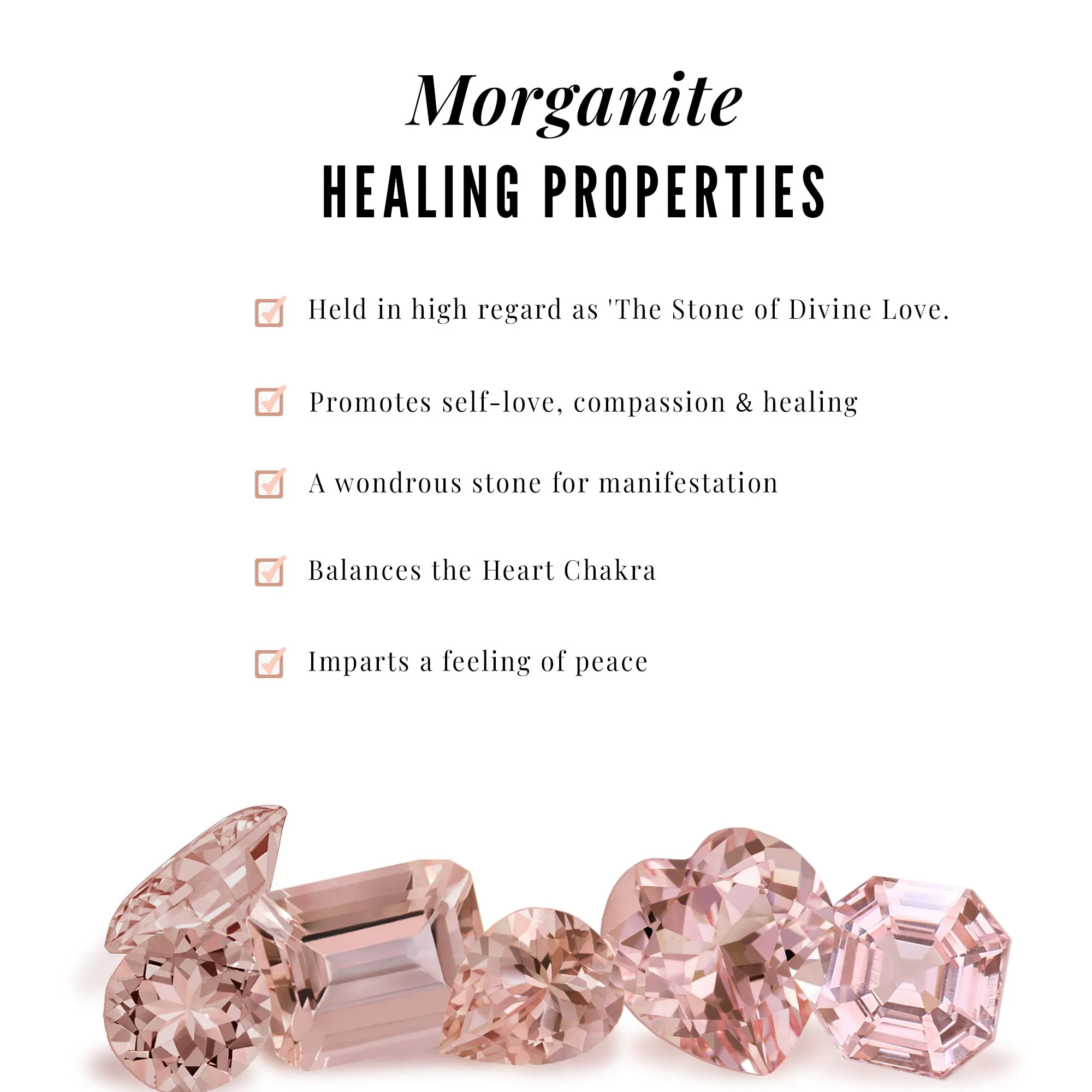 Morganite and Diamond Vintage Engagement Ring