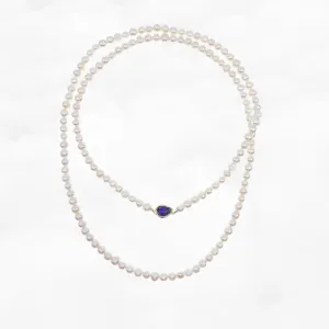 Multi-style 36 Inch Opera Pearl Necklace