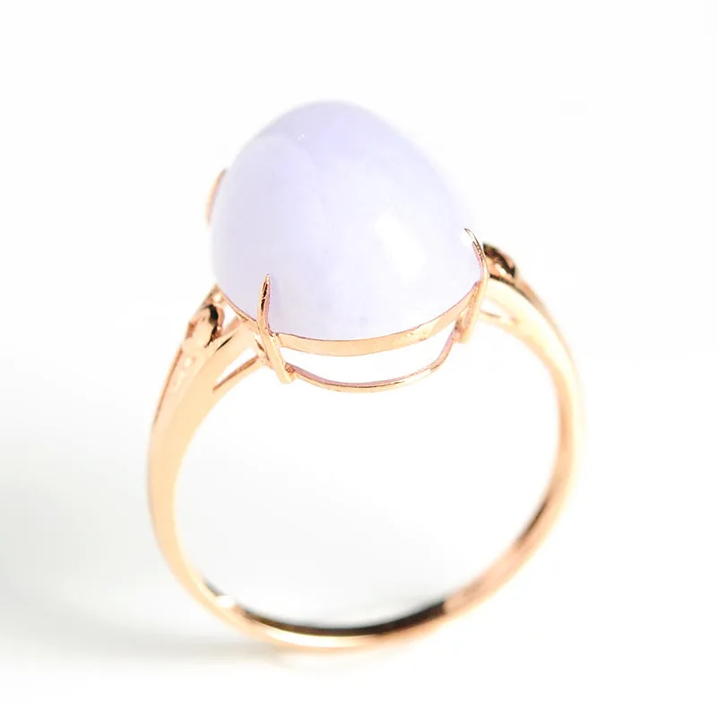 Natural Jade Ring Jadeite Gold Ring RG94