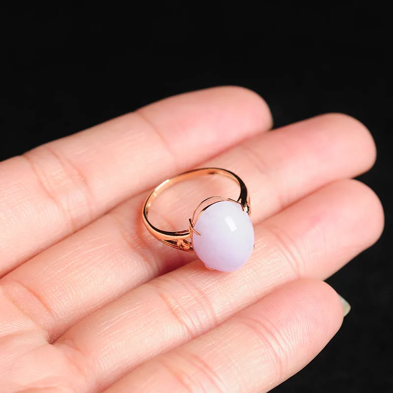 Natural Jade Ring Jadeite Gold Ring RG94