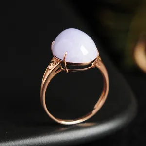 Natural Jade Ring Jadeite Gold Ring RG94