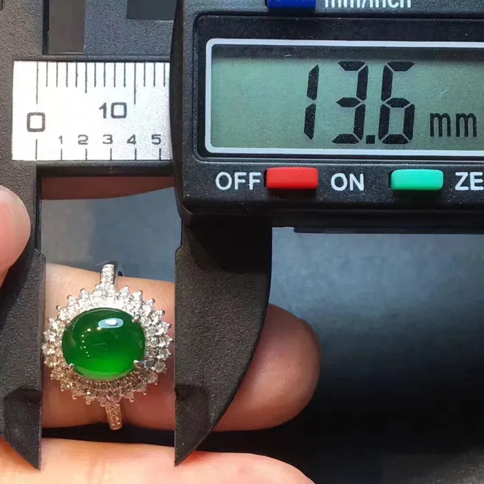 Natural Jade Ring Jadeite Ring NRG024